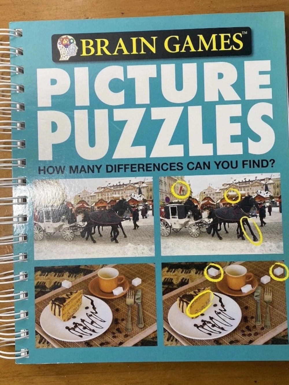Brain Games Picture Puzzles #6: 1412716594, Publications Internal Spiral Bound